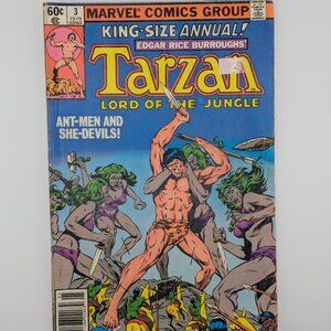 🌿🦁 Tarzan, Lord of the Jungle King-Size Annual #3 (1979) – Marvel Comics 🦁🌿